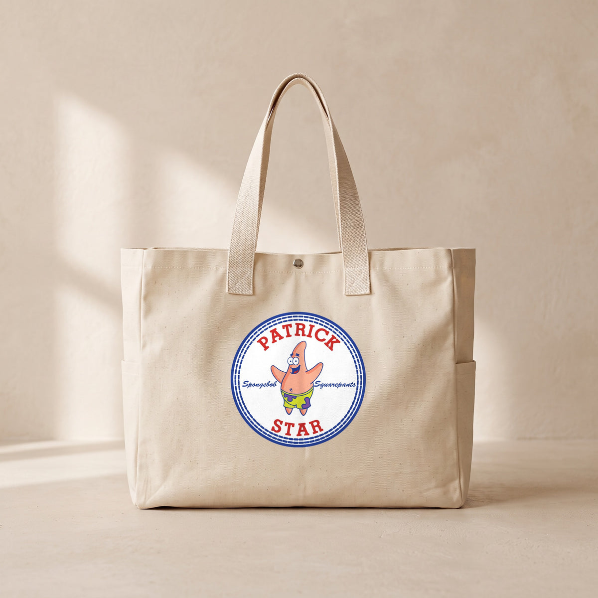 Patrick Star - Çıtçıtlı Tote Bag