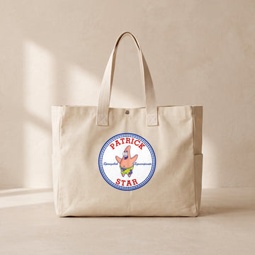 Patrick Star - Çıtçıtlı Tote Bag