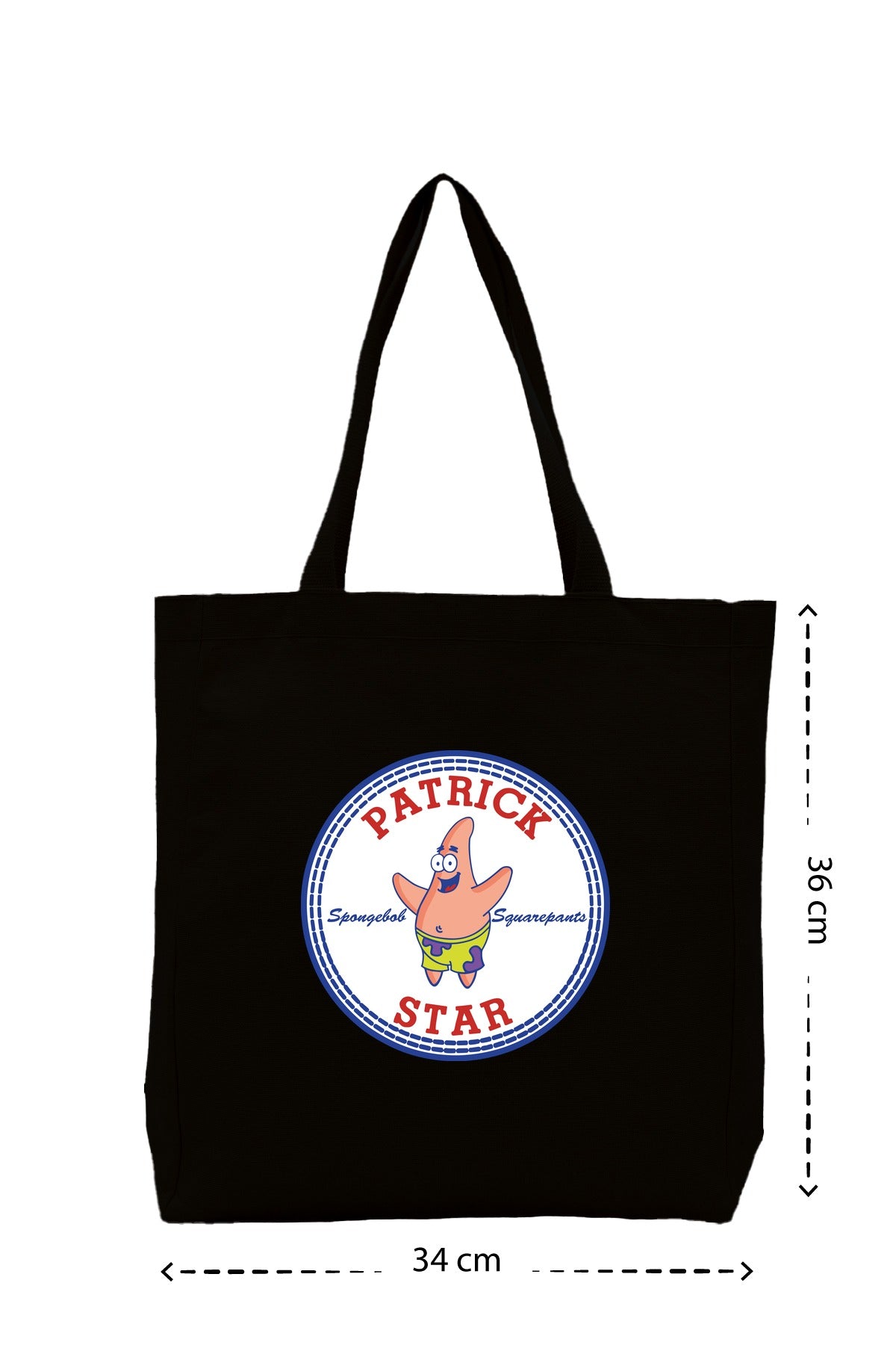 Patrick Star - Kanvas Çanta - Siyah