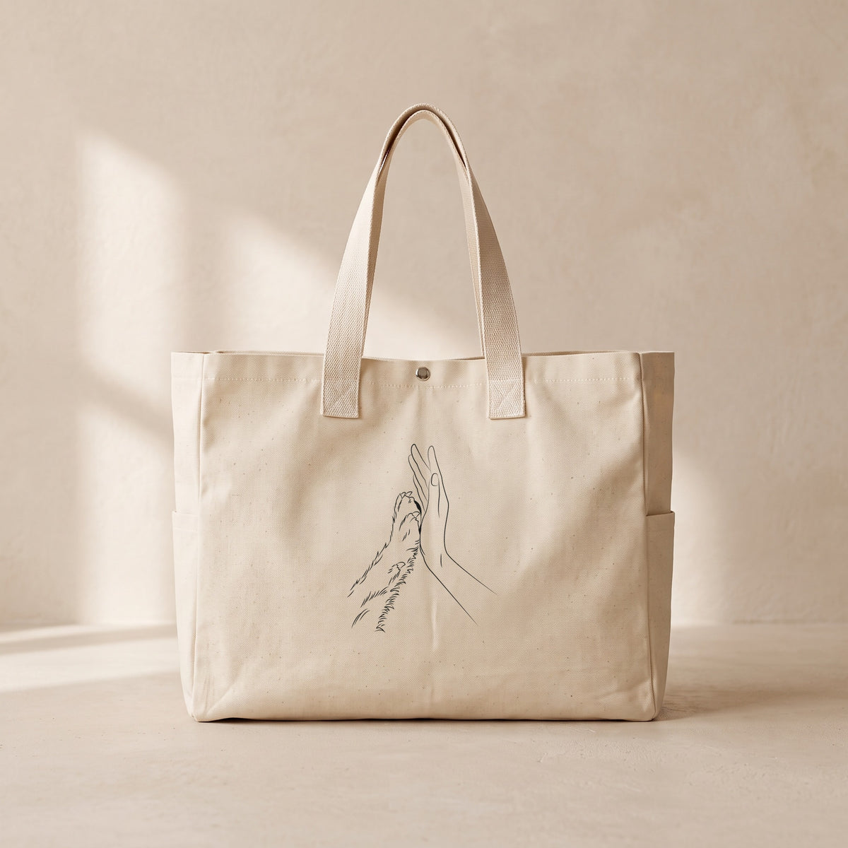 Paw Hand - Çıtçıtlı Tote Bag