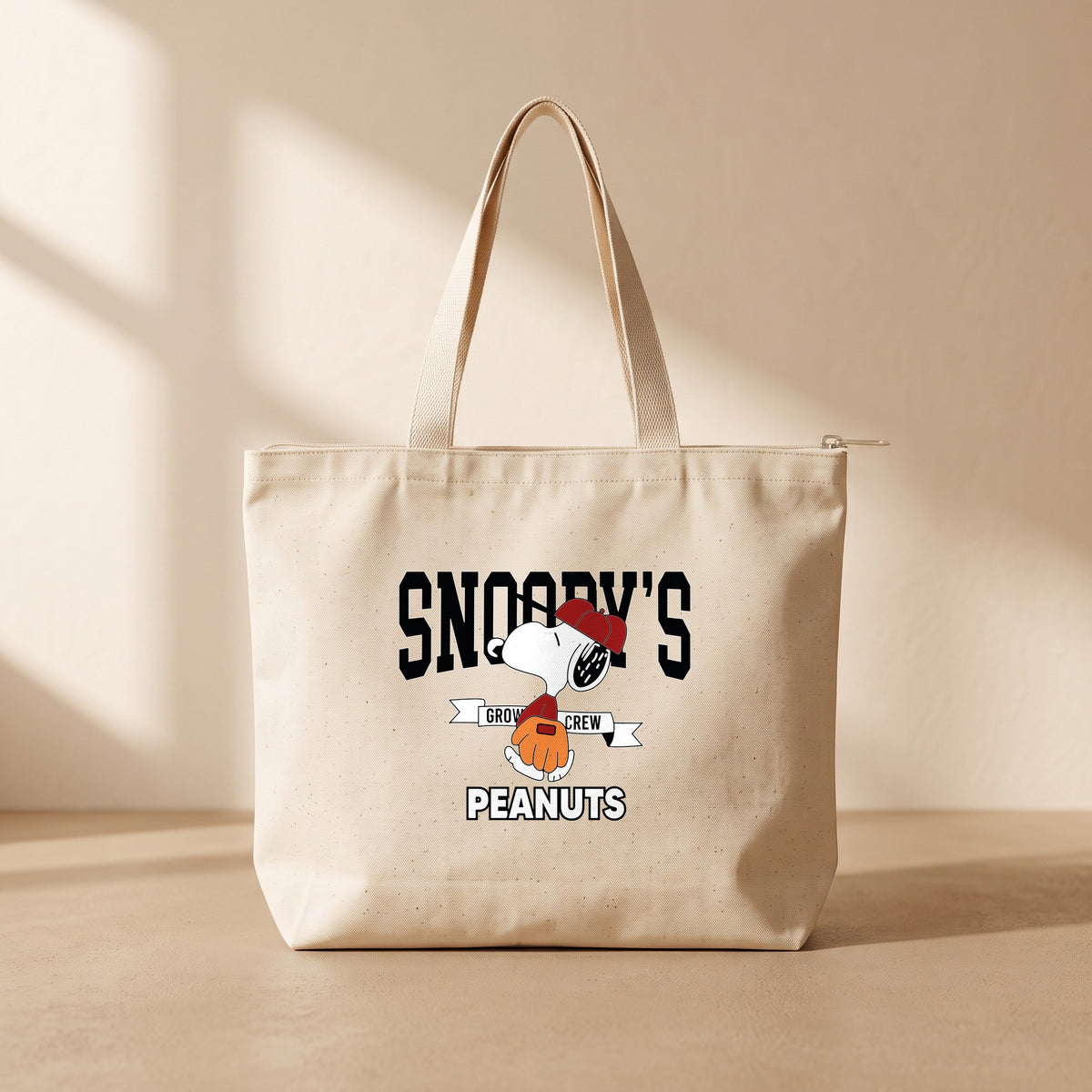 Peanuts Crew - Fermuarlı Tote Bag