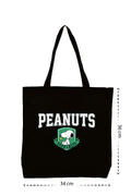 Peanuts Happiness - Kanvas Çanta - Siyah