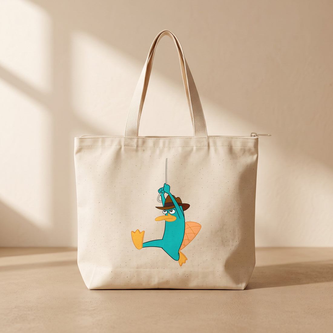 Perry - Fermuarlı Tote Bag