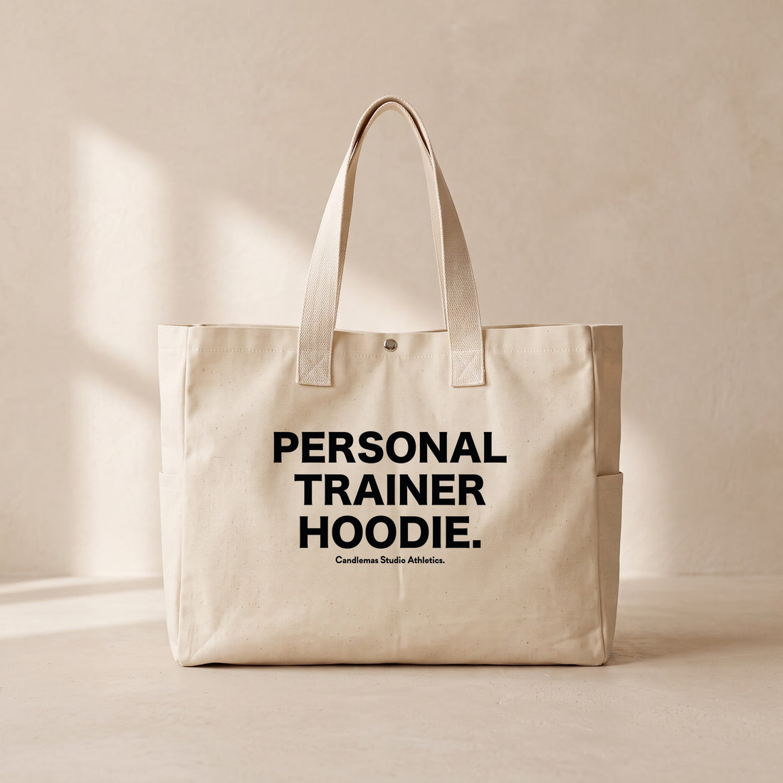 " Personal Trainer Hoodie " - Çıtçıtlı Tote Bag