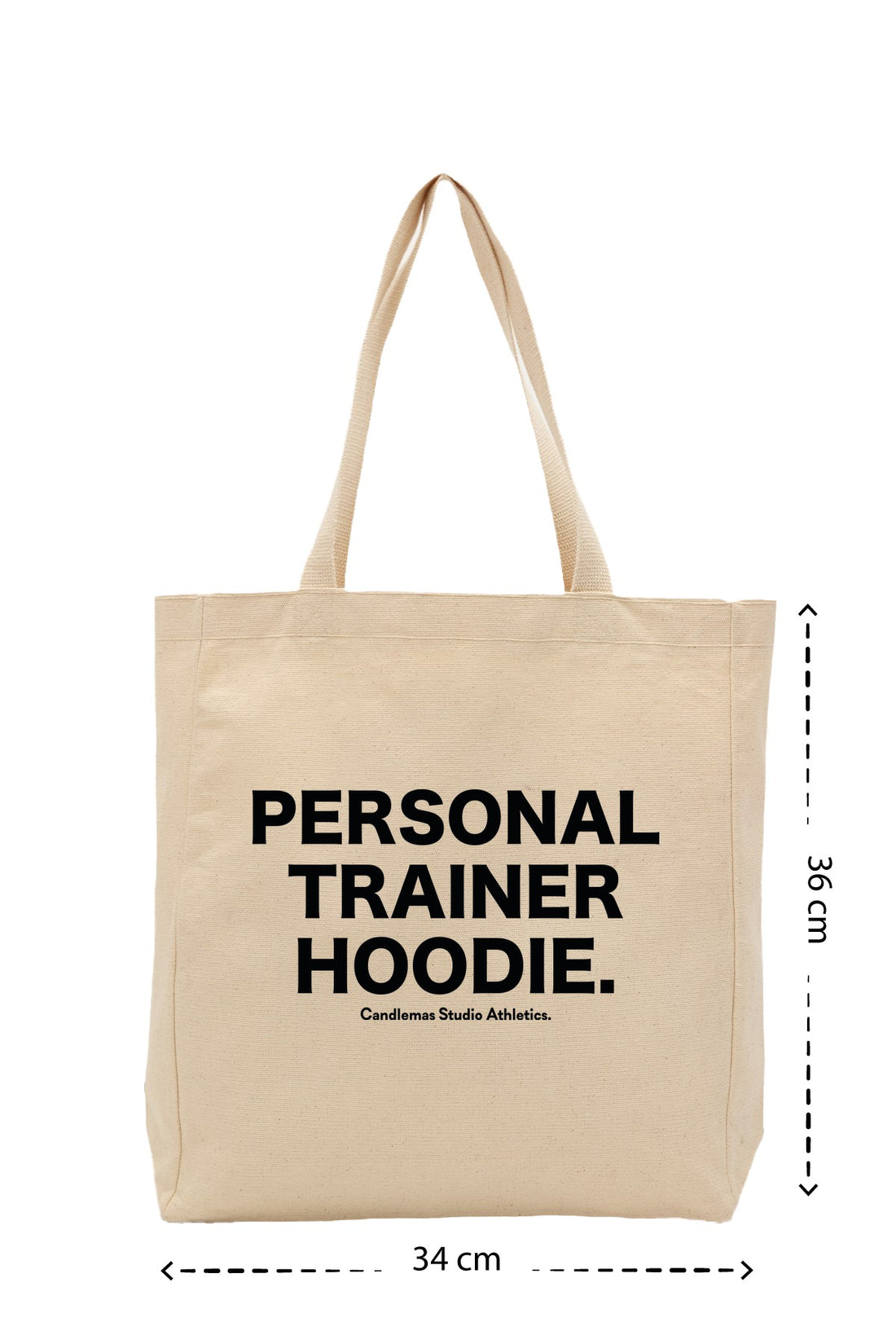 " Personal Trainer Hoodie " - Kanvas Çanta - Krem