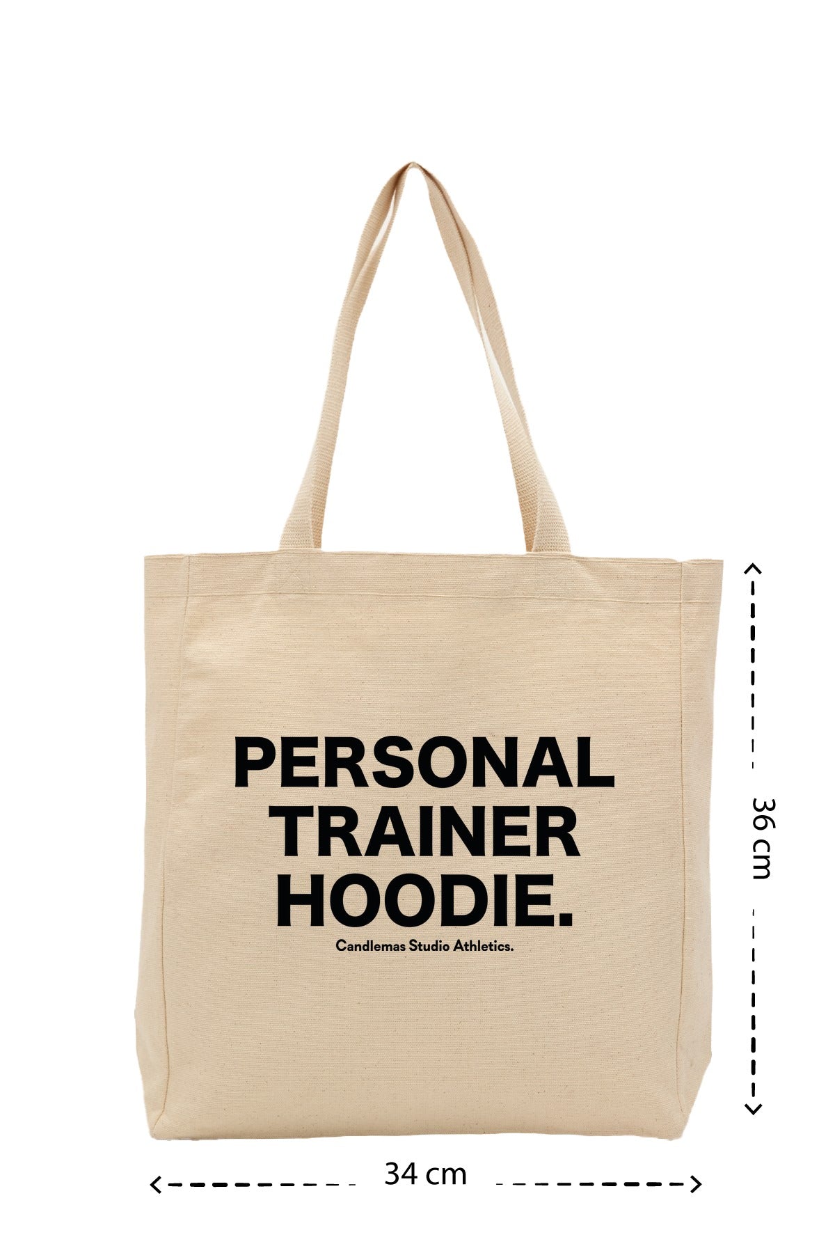 " Personal Trainer Hoodie " - Kanvas Çanta - Krem