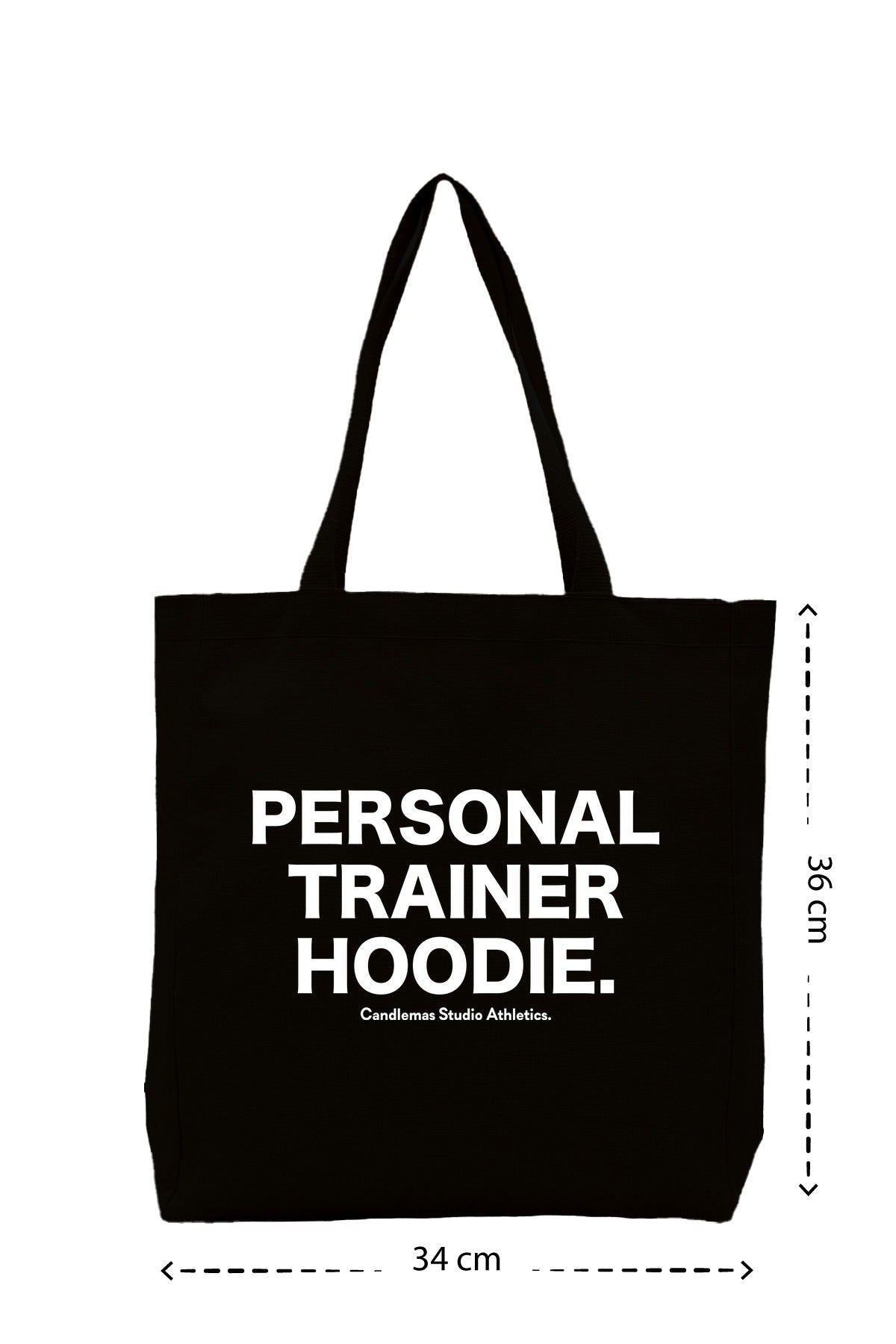 " Personal Trainer Hoodie " - Kanvas Çanta - Siyah