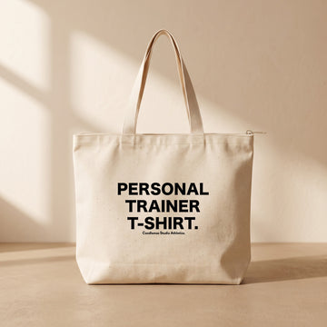 " Personal Trainer T-Shirt " - Fermuarlı Tote Bag