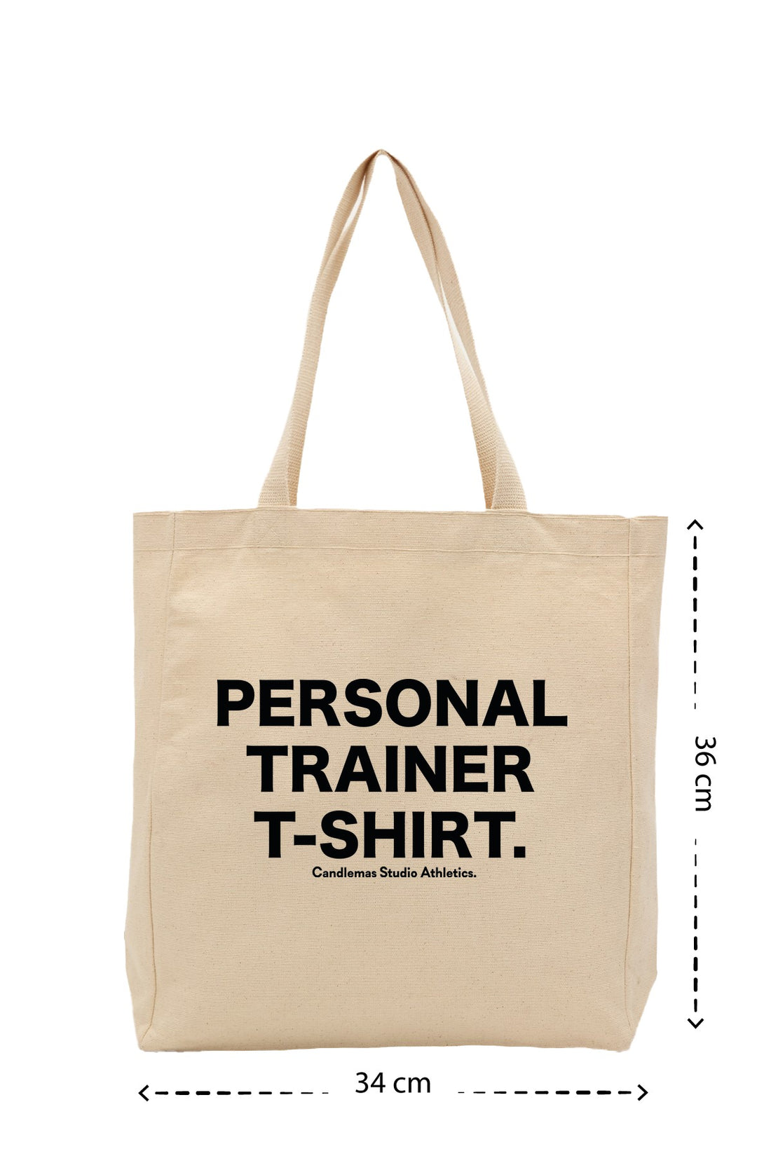 " Personal Trainer T-Shirt " - Kanvas Çanta - Krem