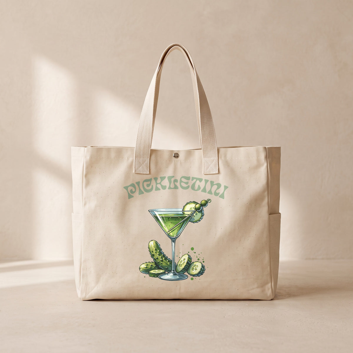 Pickletini - Çıtçıtlı Tote Bag