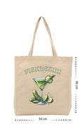 Pickletini - Kanvas Çanta - Krem