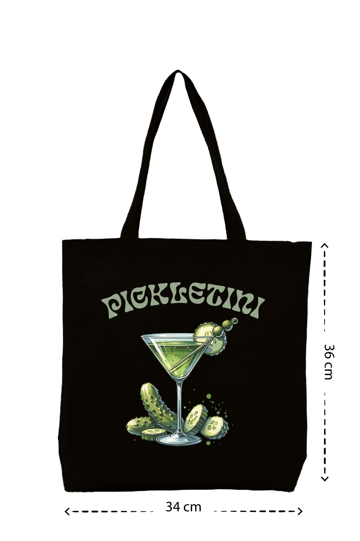 Pickletini - Kanvas Çanta - Siyah