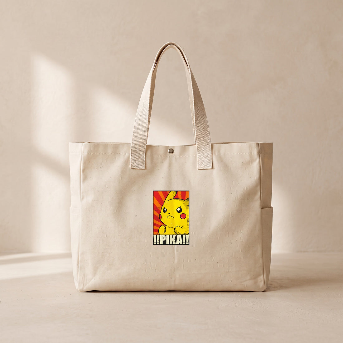 Pika - Çıtçıtlı Tote Bag