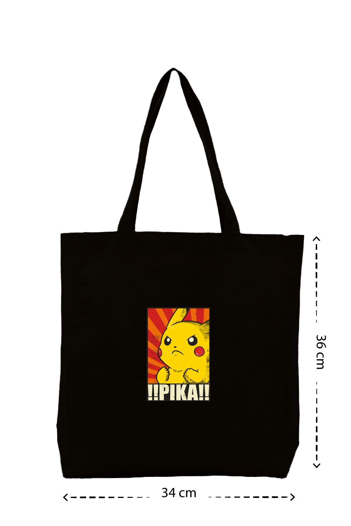 Pika - Kanvas Çanta - Siyah