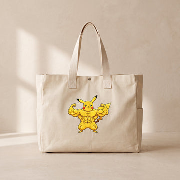 PikaGym - Çıtçıtlı Tote Bag