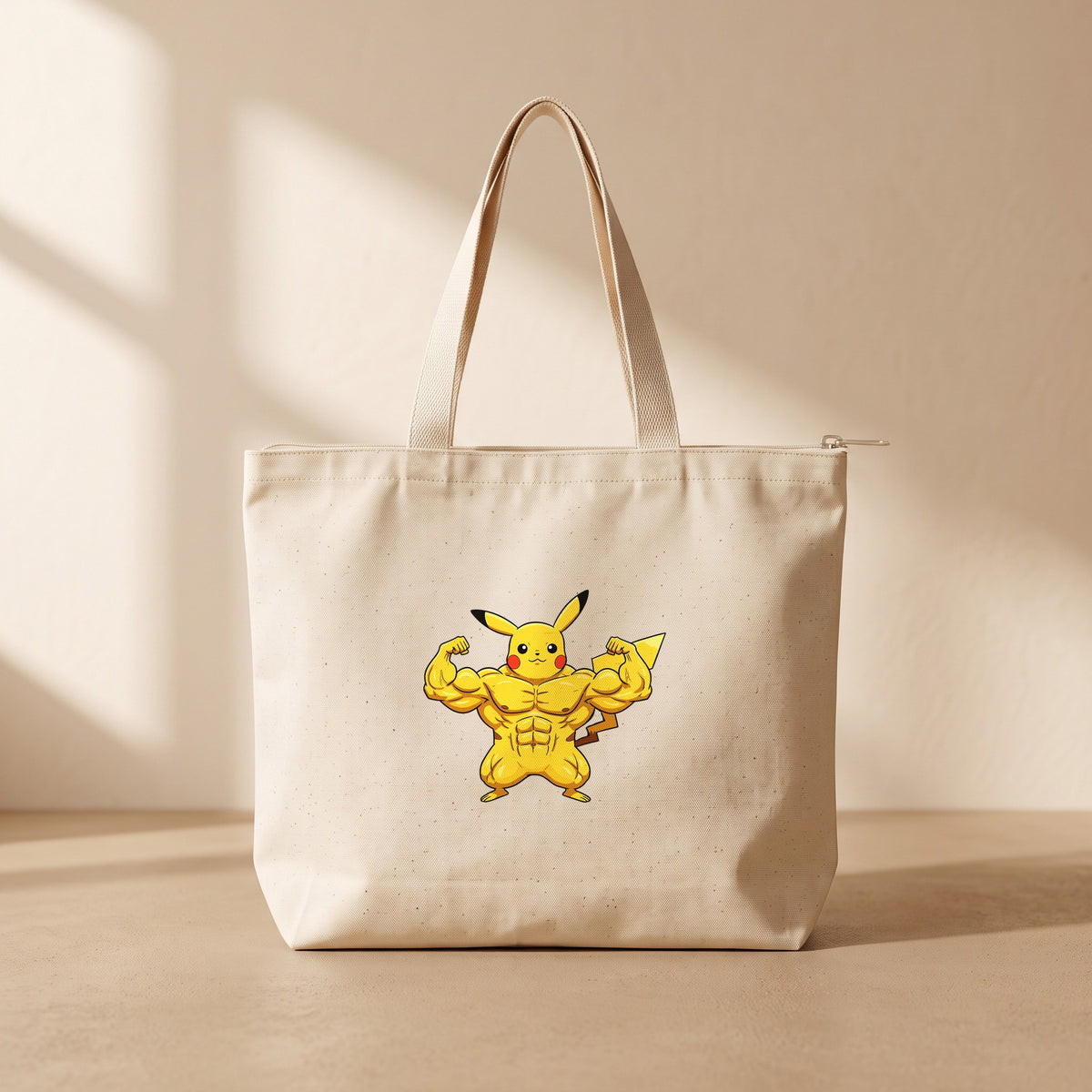 PikaGym - Fermuarlı Tote Bag
