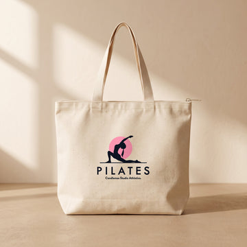 Pilates Ath - Fermuarlı Tote Bag