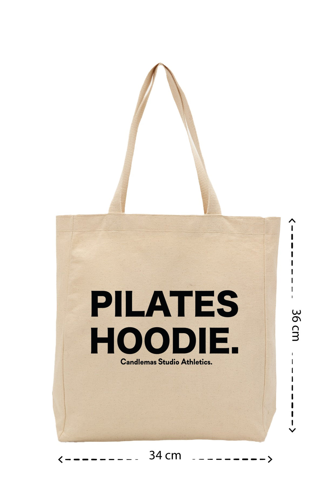 " Pilates Hoodie " - Kanvas Çanta - Krem