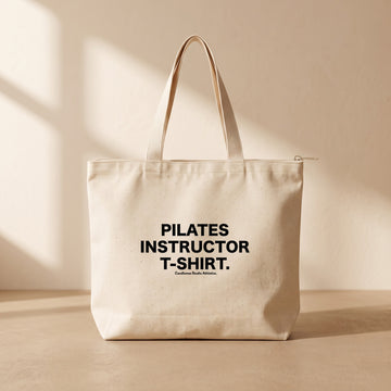 " Pilates Instructor T-Shirt " - Fermuarlı Tote Bag