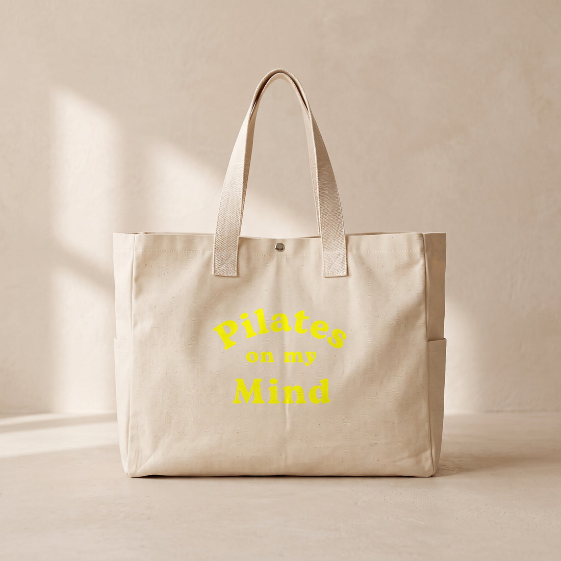 Pilates On My Mind - Çıtçıtlı Tote Bag