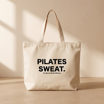 " Pilates Sweat " - Fermuarlı Tote Bag