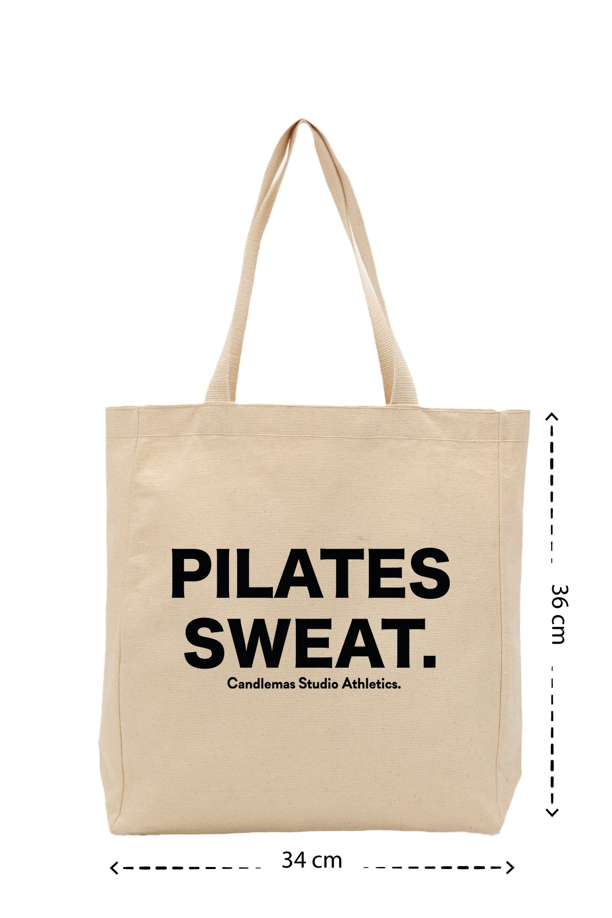Pilates Sweat - Kanvas Çanta - Krem