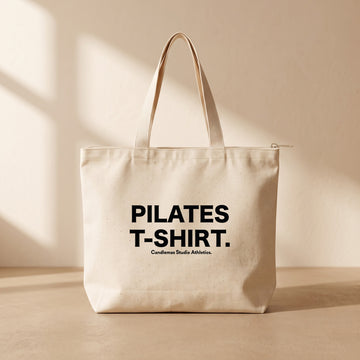 Pilates T-Shirt - Fermuarlı Tote Bag
