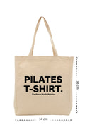 Pilates T-Shirt - Kanvas Çanta - Krem