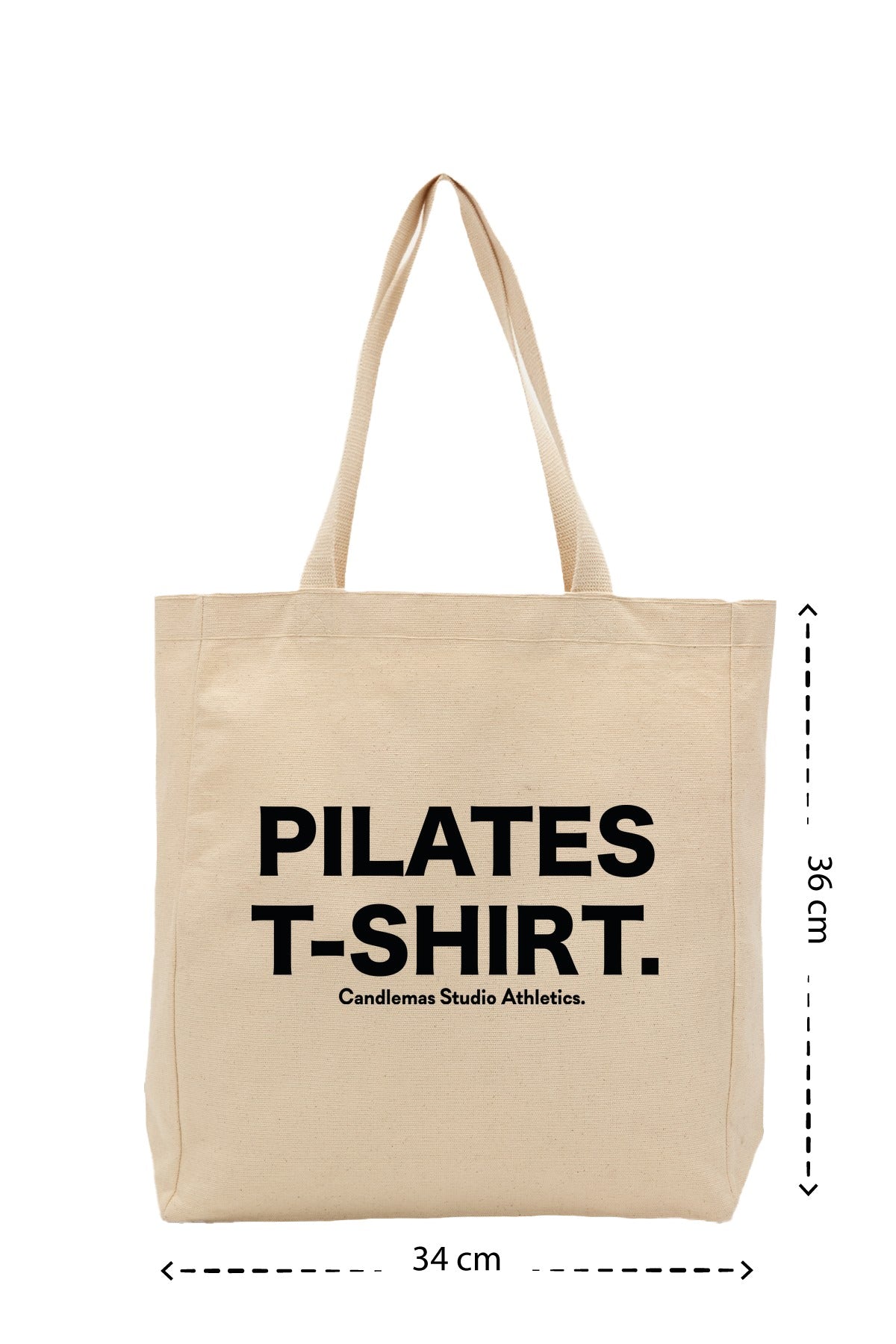 Pilates T-Shirt - Kanvas Çanta - Krem
