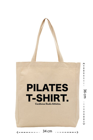 Pilates T-Shirt - Kanvas Çanta - Krem