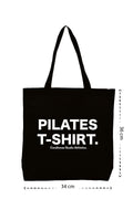 Pilates T-Shirt - Kanvas Çanta - Siyah