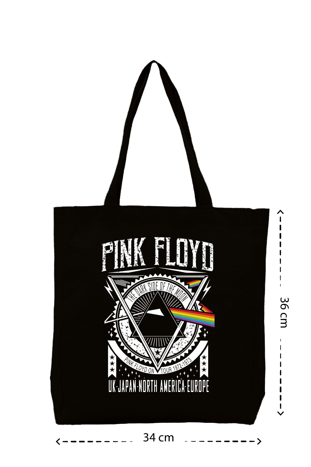 Pink Floyd Dark - Kanvas Çanta - Siyah