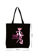 Pink Panther - Kanvas Çanta - Siyah