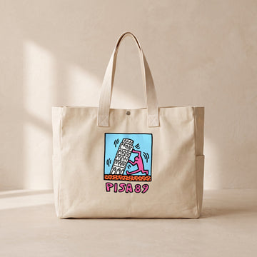 Pisa 89 - Çıtçıtlı Tote Bag