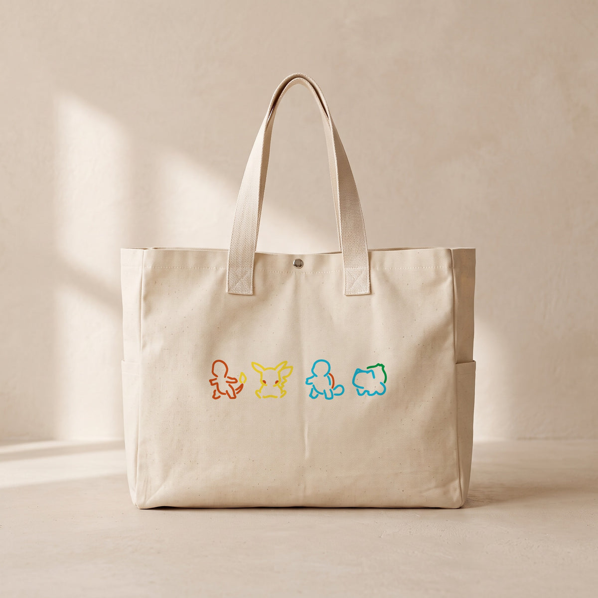 Poke Family - Çıtçıtlı Tote Bag