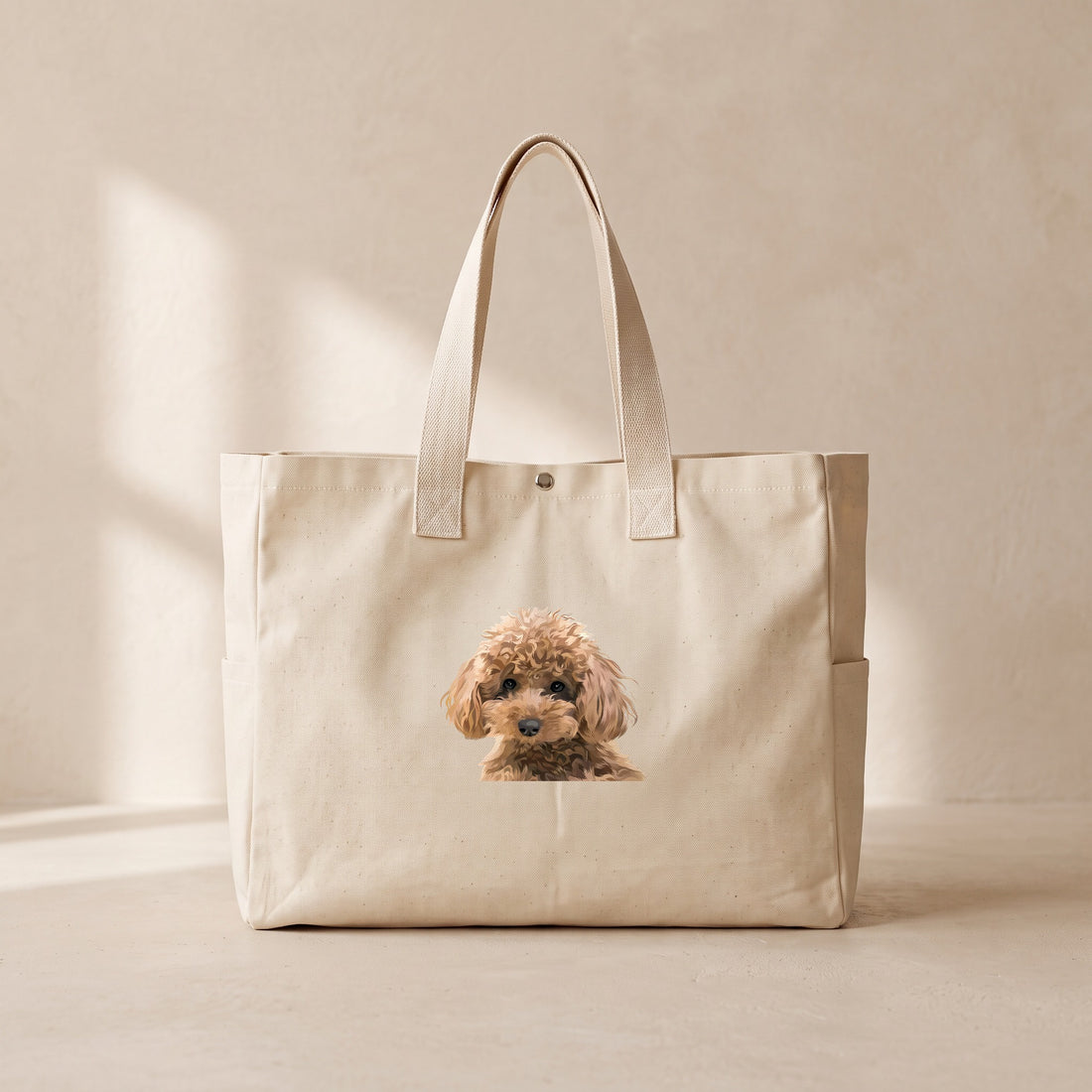 Poodle - Çıtçıtlı Tote Bag