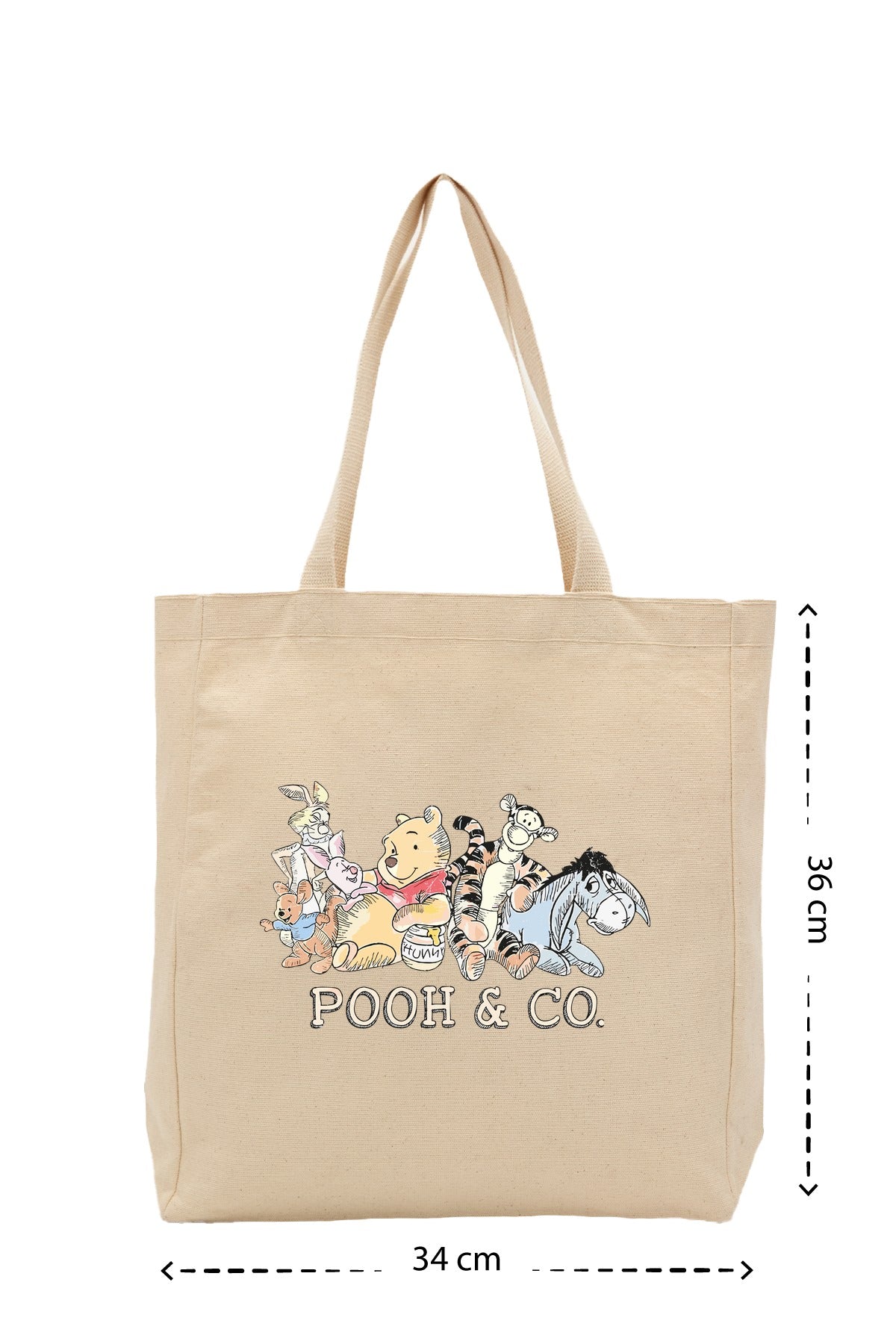 Pooh & Co. - Kanvas Çanta - Krem