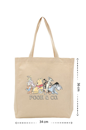 Pooh & Co. - Kanvas Çanta - Krem