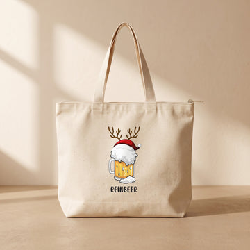 Reinbeer - Fermuarlı Tote Bag