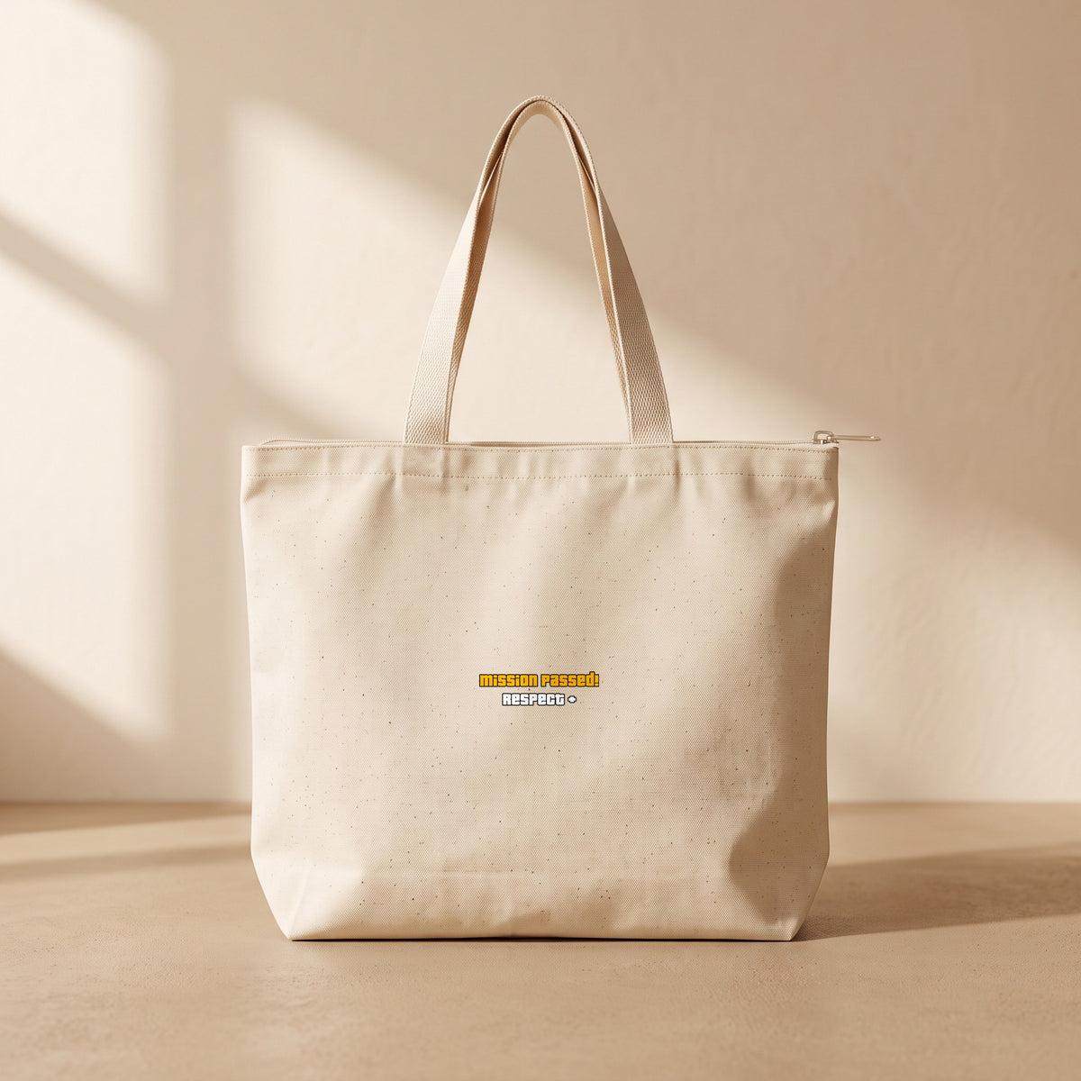 Respect - Fermuarlı Tote Bag