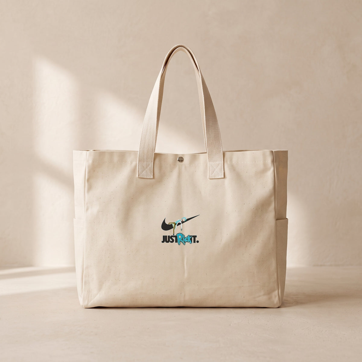 Rick Nike - Çıtçıtlı Tote Bag