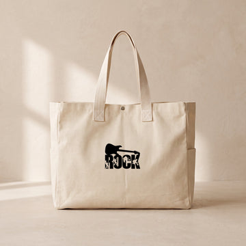 Rock - Çıtçıtlı Tote Bag