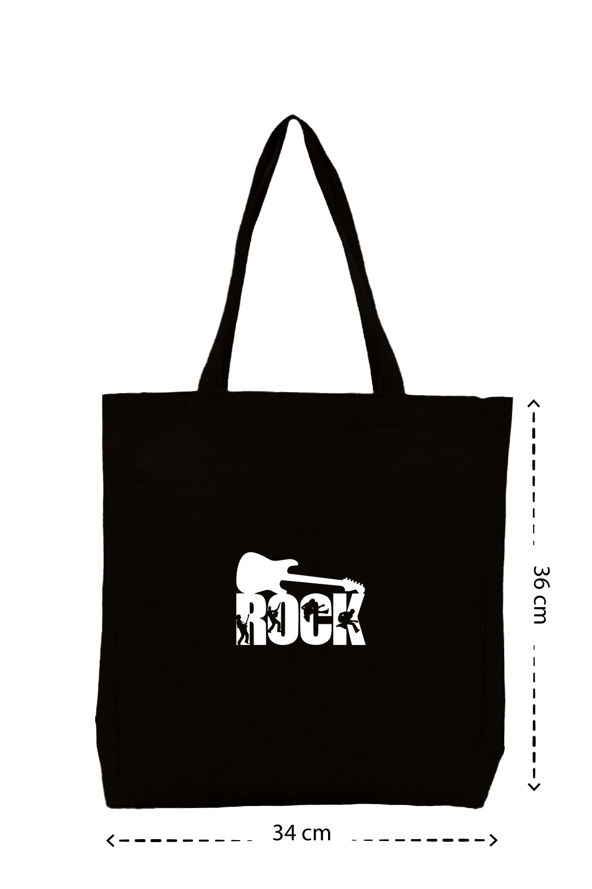 Rock - Kanvas Çanta - Siyah