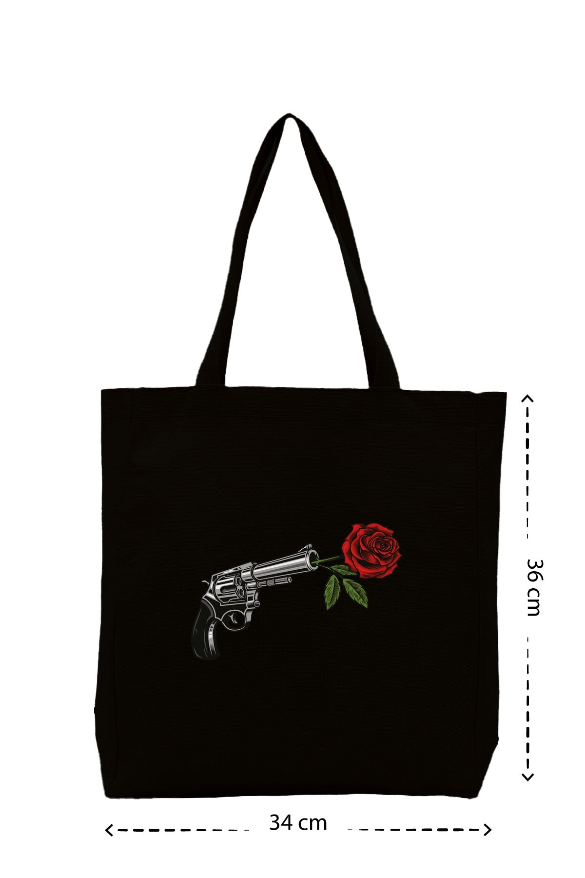 RoseGun - Kanvas Çanta - Siyah