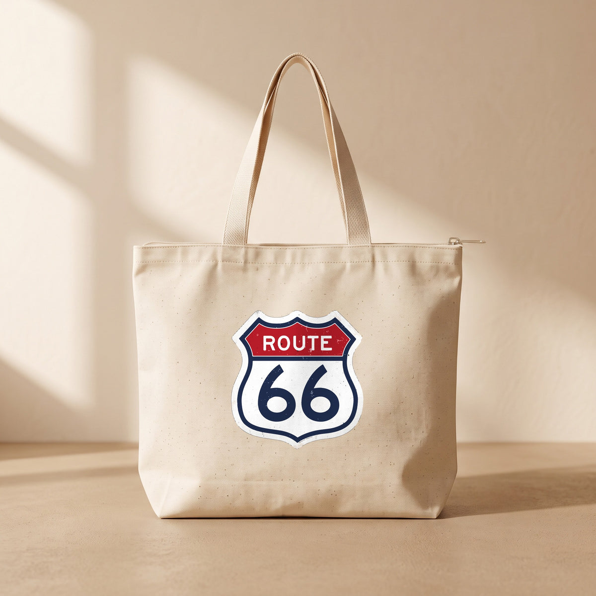 Route - Fermuarlı Tote Bag