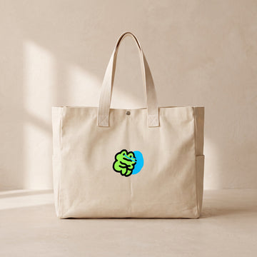 Sad Frog - Çıtçıtlı Tote Bag