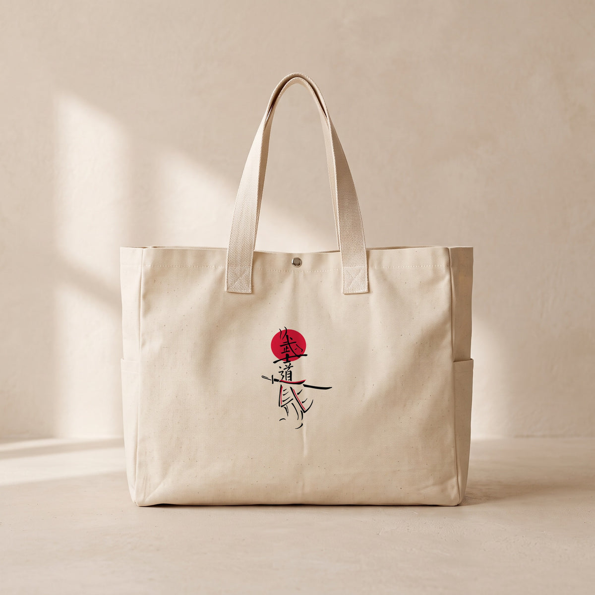 Samurai - Çıtçıtlı Tote Bag