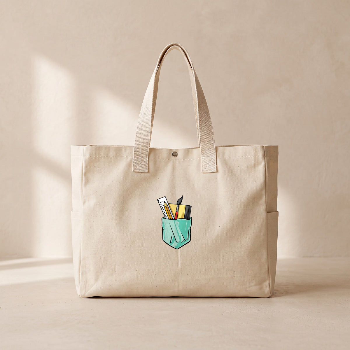Sanatçı - Çıtçıtlı Tote Bag