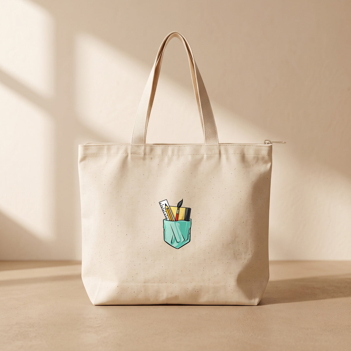 Sanatçı - Fermuarlı Tote Bag