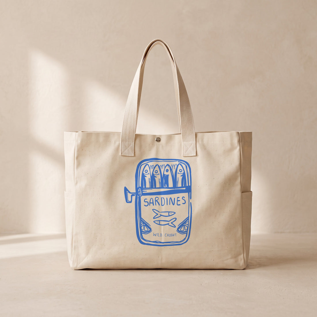Sardines - Çıtçıtlı Tote Bag